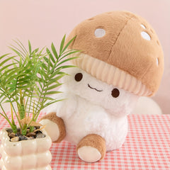 TINICOOCAT Mushroom Plush Toy Soft Stuffed Mushroom Doll for Home Decor