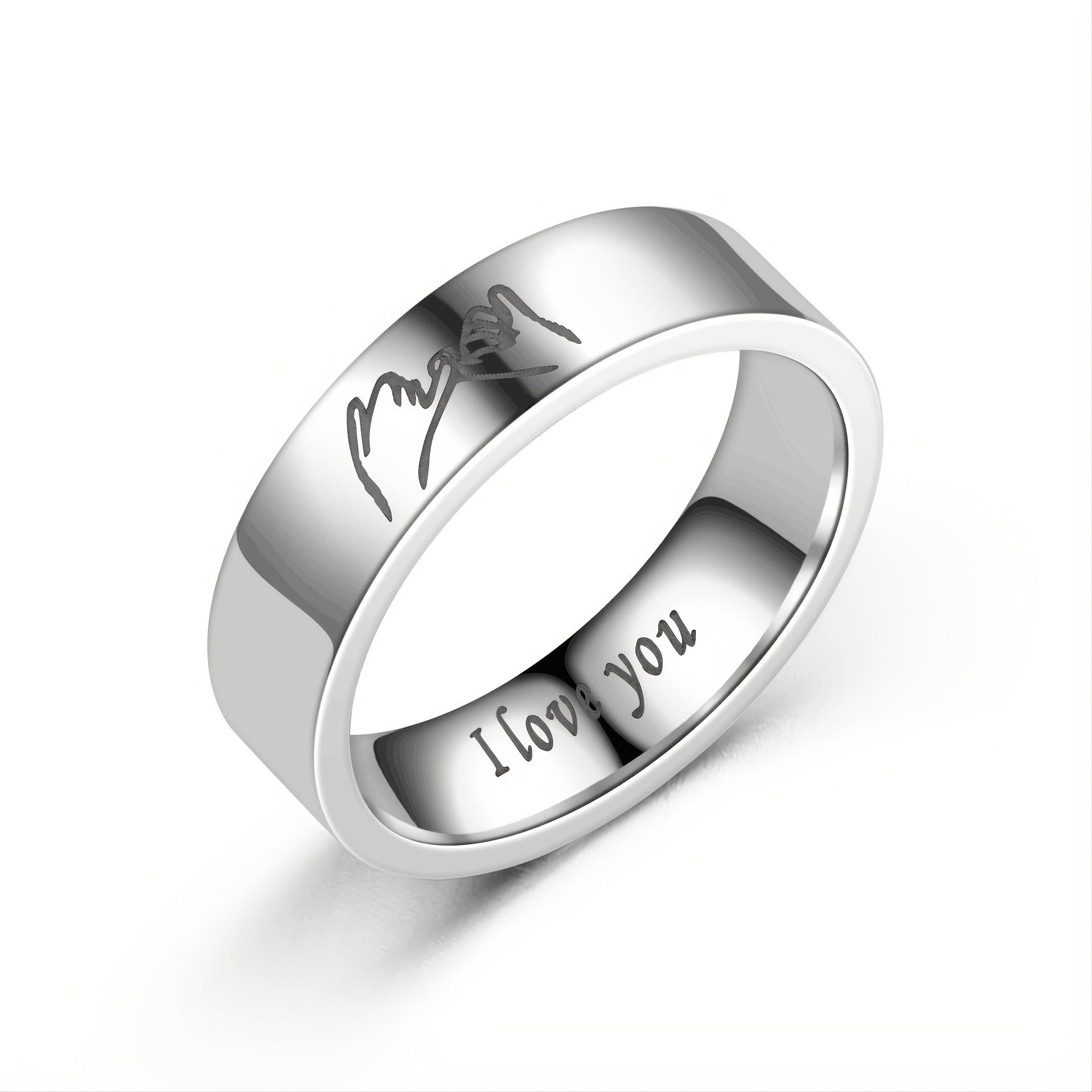 I Love You Promise Rings Hand In Hand Couples Rings Set