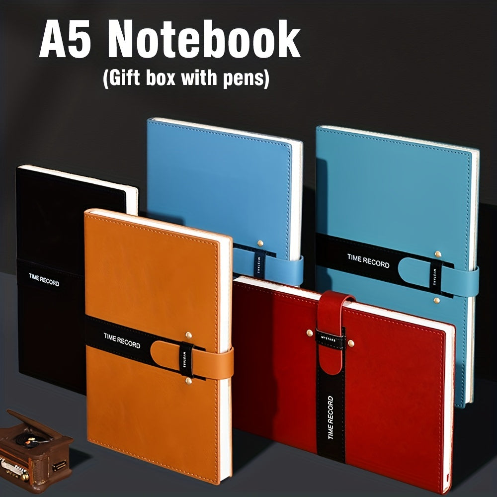 Minimalist A5 Diary Notebook with Gift Pen - Business Notepad - 21x14cm