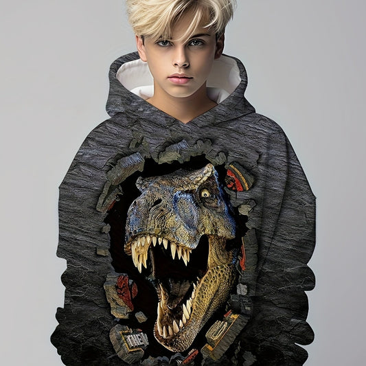 Kids Dinosaur Tyrannosaurus Hoodie 3D Print Sweatshirt Hip Hop Street Style
