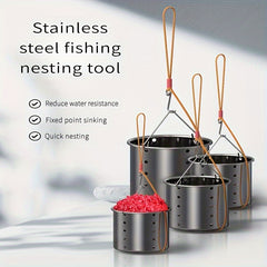 Fishing Feeder With Handle Bait Cage Tackle Accessories