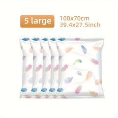5pcs Large Vacuum Compression Bag for Clothes Blankets Quilts