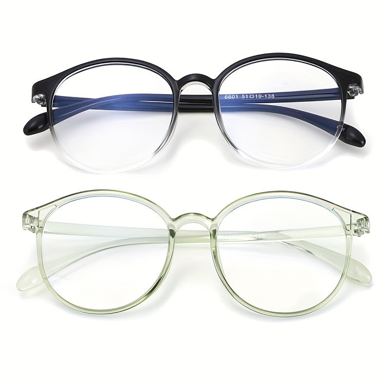 Round Anti Light Glasses For Women Men Casual Jelly Spectacles Frame