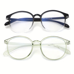 Round Anti Light Glasses For Women Men Casual Jelly Spectacles Frame