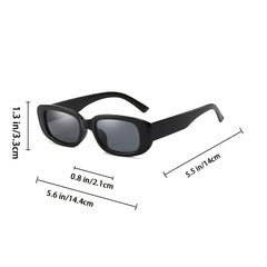 Narrow Square Frame Sunglasses Retro Vintage 90s Y2K Style