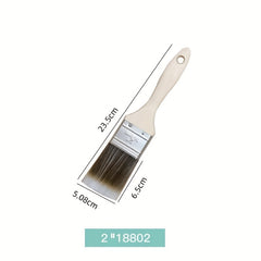 5 Pc Paint Brush Set Soft Bristles Wood Handles Indoor & Outdoor Home Decor