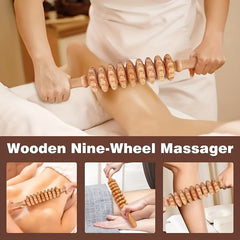 Sunhill 6 Piece Wood Massage Tool Set for Muscle Relief and Relaxation