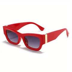 Square Frame Sunglasses Wide Temple Polarized Glasses