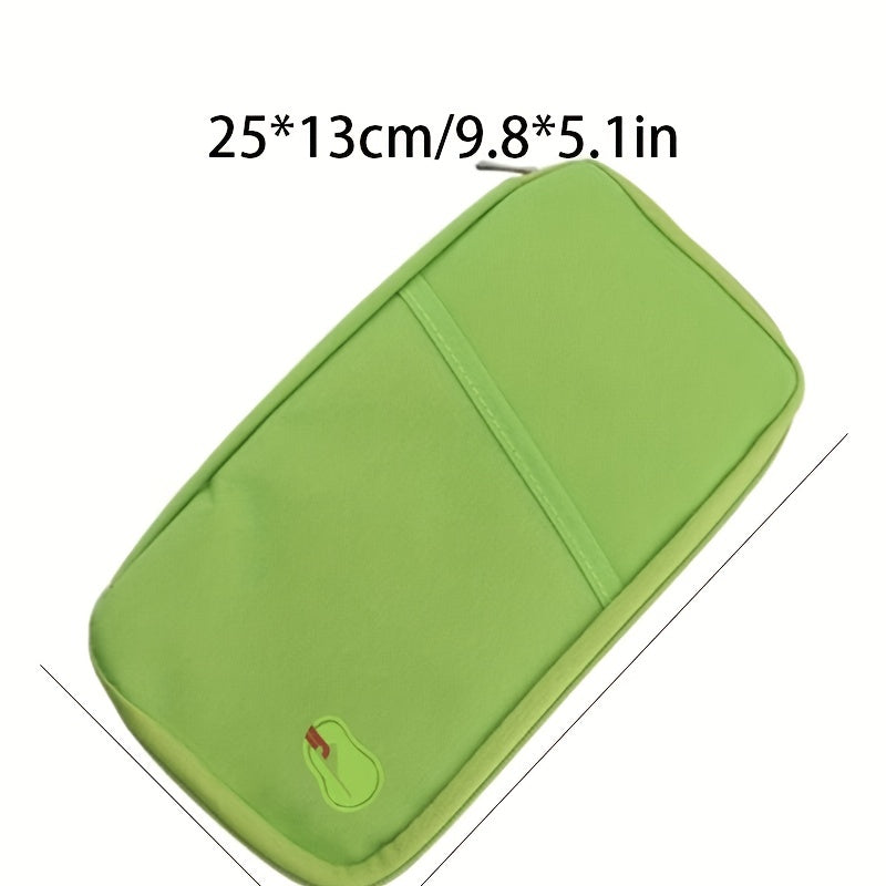 Large Capacity Travel Document Organizer Card Holder