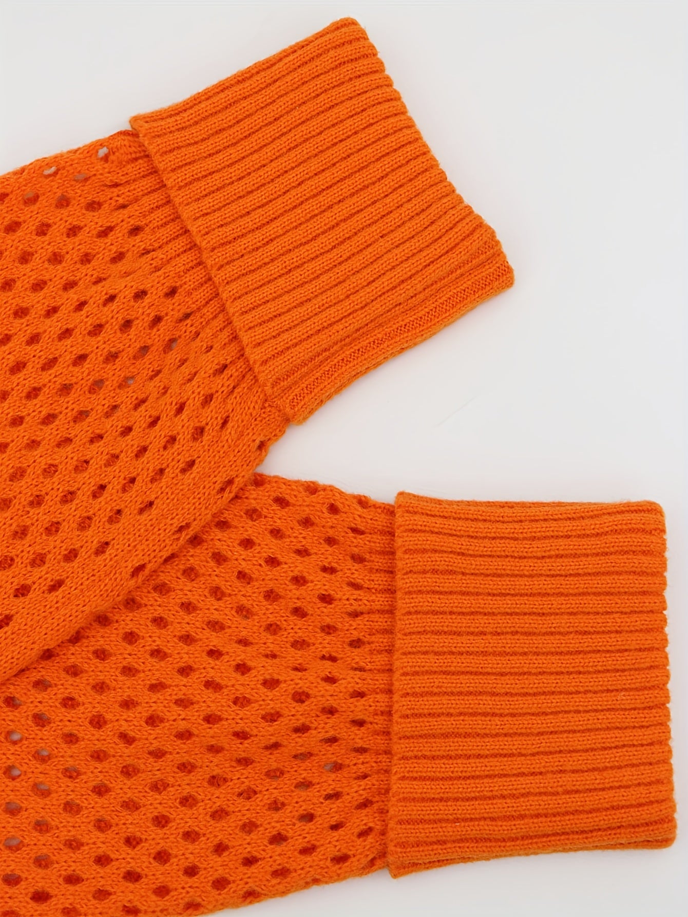  Knitted Open Front Cardigan