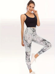 Tie Dye High Waist Yoga Leggings for Women