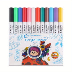 36 Colors Acrylic Paint Pens for Rock Painting Stone Ceramic Glass