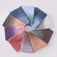 Gradient Linen Turban Scarf for Women