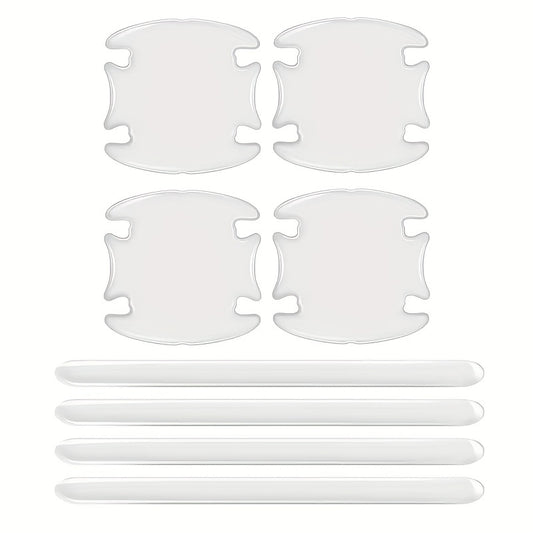Car Handle Bowl Scratch Protective Stickers Rearview Mirror Protection Strip