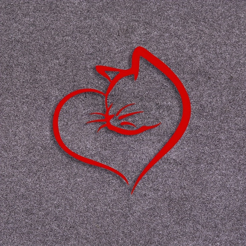 Cat & Hearts Sticker Reflective Auto Decoration Waterproof