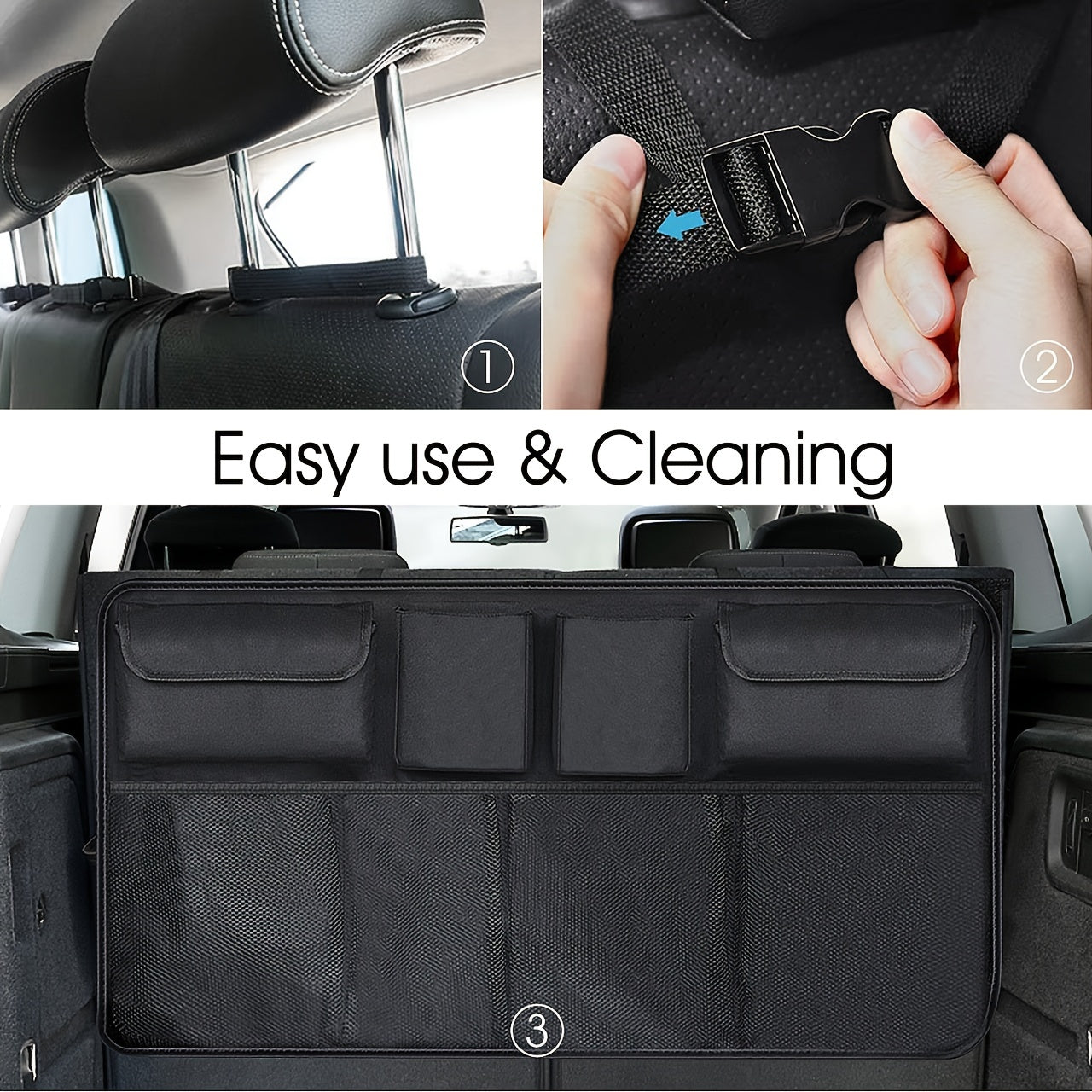 Adjustable Car Trunk Waterproof Storage Bag Organizer High Capacity