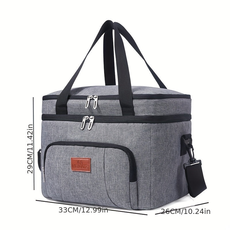 Portable Double Layer Insulated Bag For School Home Office