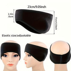 Adjustable Winter Headband with Ear Flaps for Running & Hiking