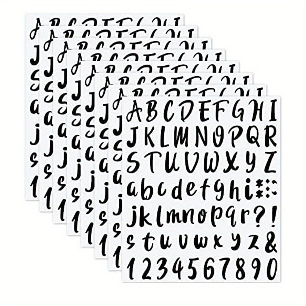 576-Piece Graduation Cap Vinyl Sticker Decals, Self-Adhesive Letters & Numbers