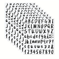 576-Piece Graduation Cap Vinyl Sticker Decals, Self-Adhesive Letters & Numbers