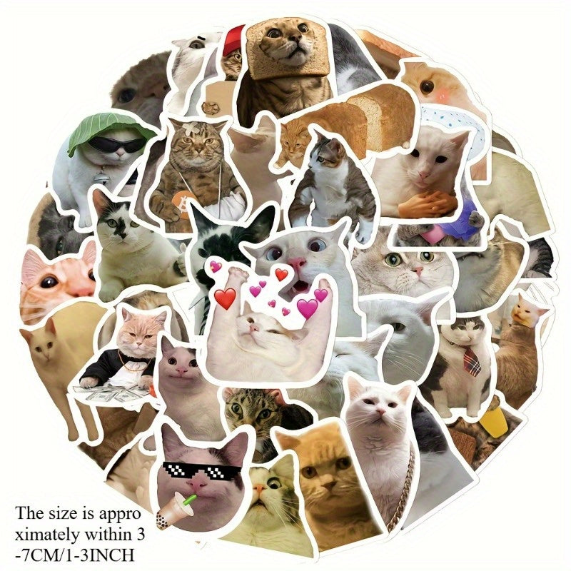 Cute Cat Stickers Waterproof Self Adhesive Decals