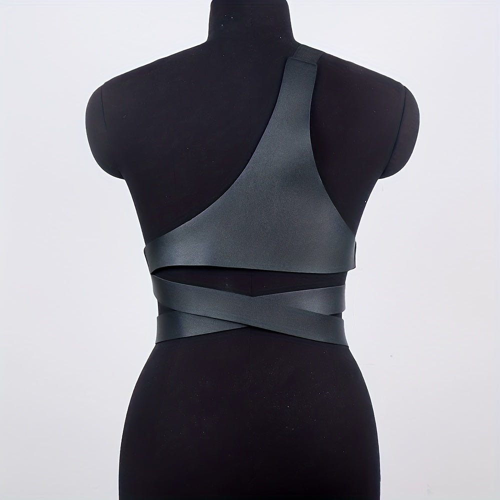 Women's Punk Harness Belt PU Leather Waistband