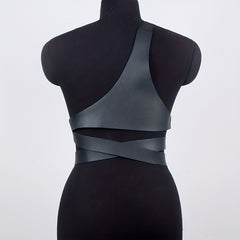 Women's Punk Harness Belt PU Leather Waistband