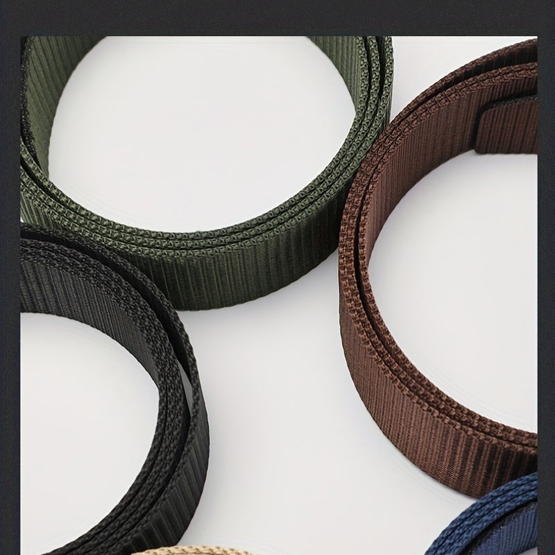 Men's Tactical Canvas Belt - Strong & Durable Waist Belt for Climbing