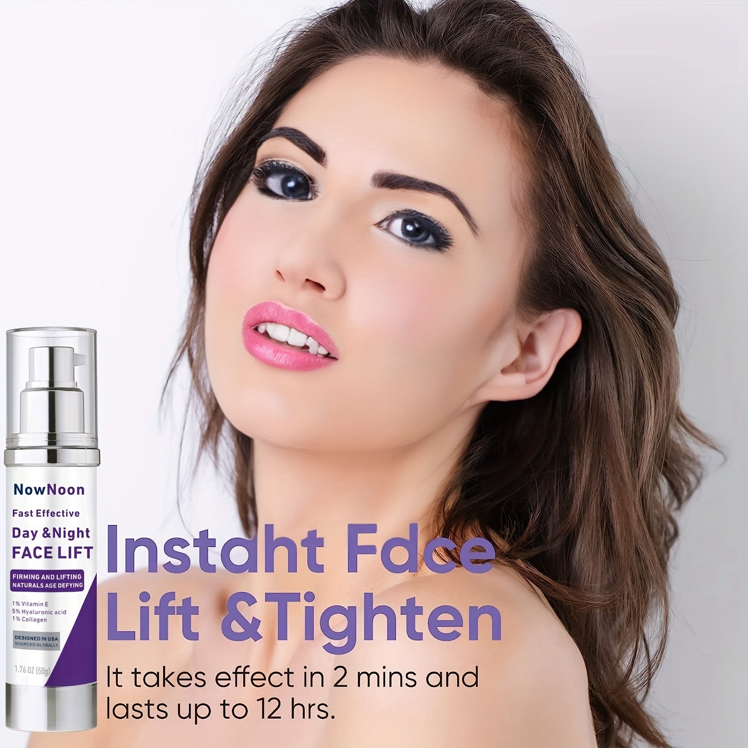 Instant Face Lift Cream Tighten Firm Sagging Skin 1.76 Oz