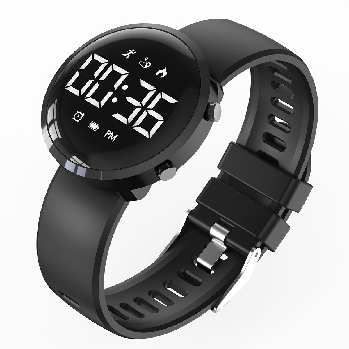 Kids 3D Pedometer Smart Watch USB Rechargeable LED Digital Watch