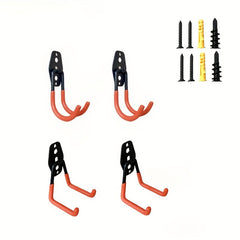 2pcs Wall Mounted Garage Storage Hook Heavy Duty Metal Wall Hanging Holder Hook