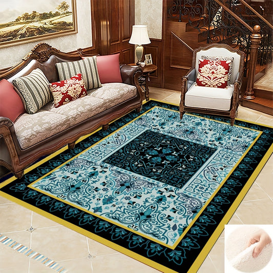 Vintage Pattern Kitchen Rug European Style Palace Style Carpet