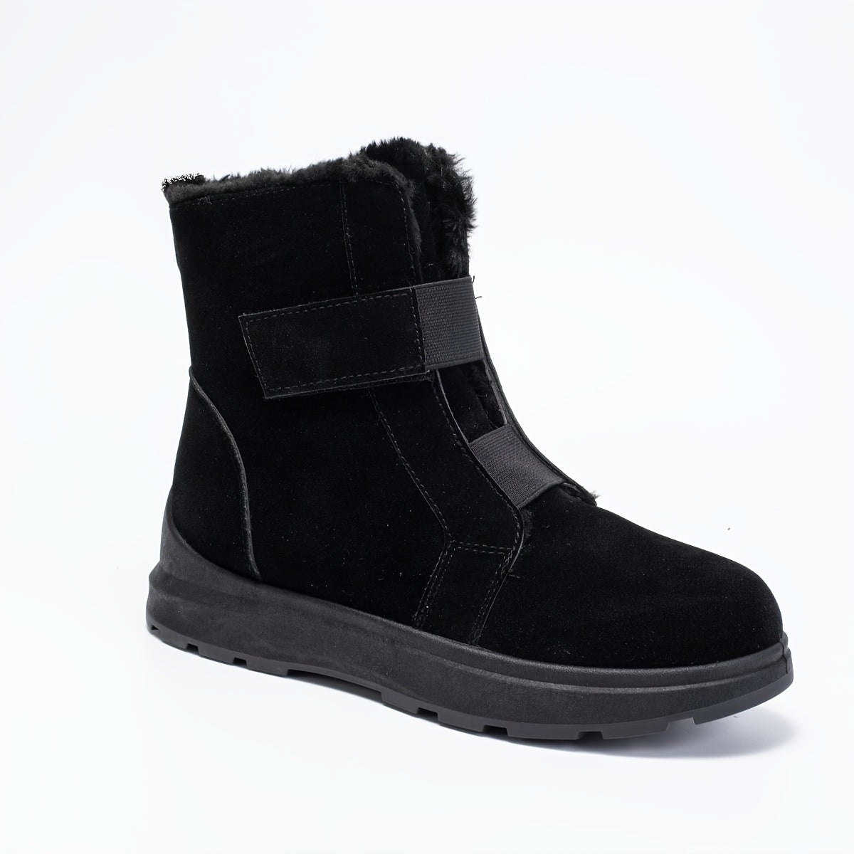 Women's Platform Snow Boots Hook & Loop Winter Comfort Shoes