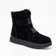 Women's Platform Snow Boots Hook & Loop Winter Comfort Shoes