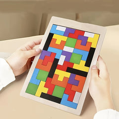 Wooden Building Blocks Puzzle Brain Flexibility Exercise Toy