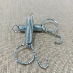 6pcs Metal Finger Spring Latch Hook for Pet Bird Cage Door