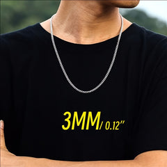 Stainless Steel Chain Men's Link Chokers Necklace