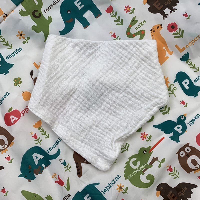 Baby Double Gauze Drool Towel Baby Crepe Gauze Bib