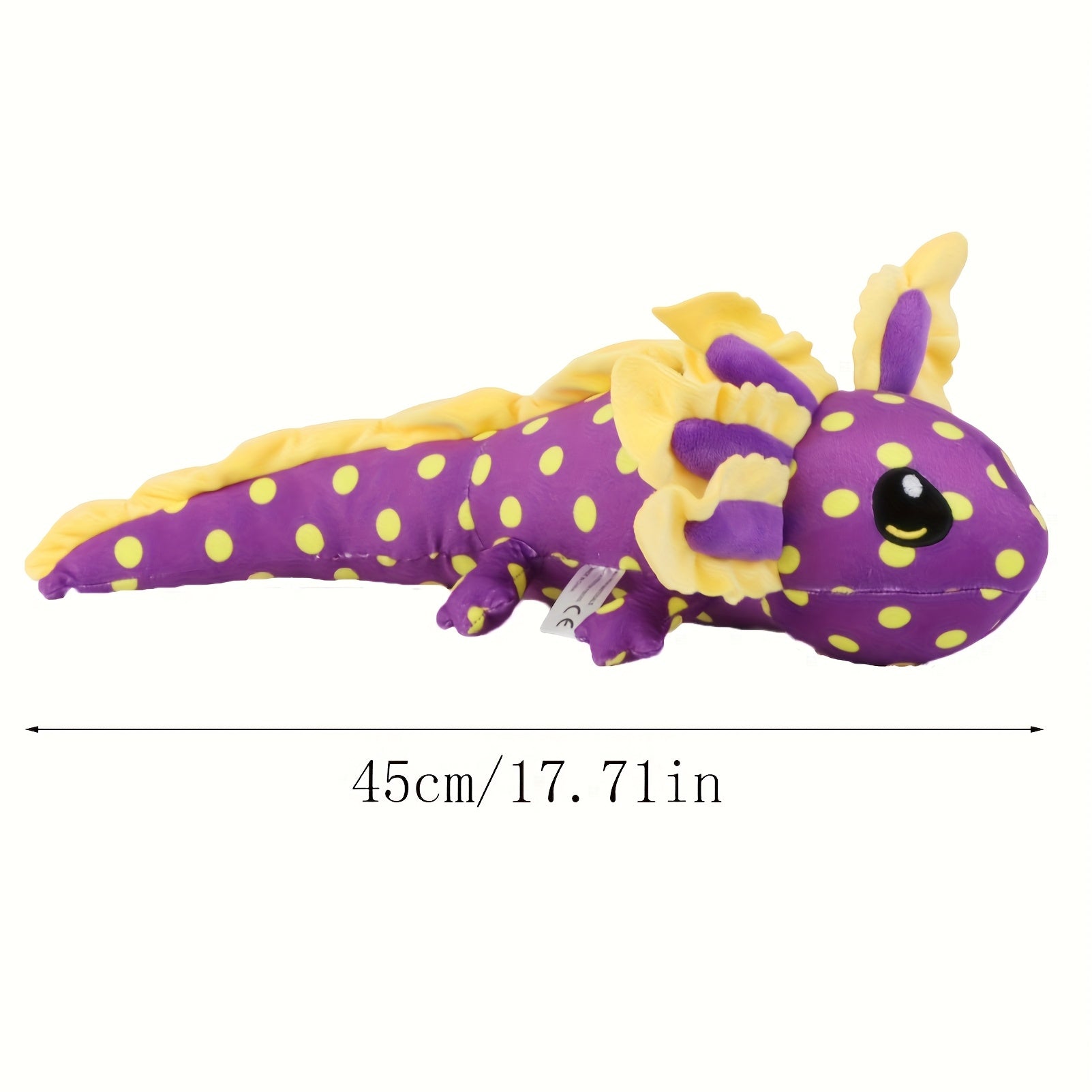 17in Axolotl Plush Toy Soft Stuffed Animal Doll Vibrant Colors Durable