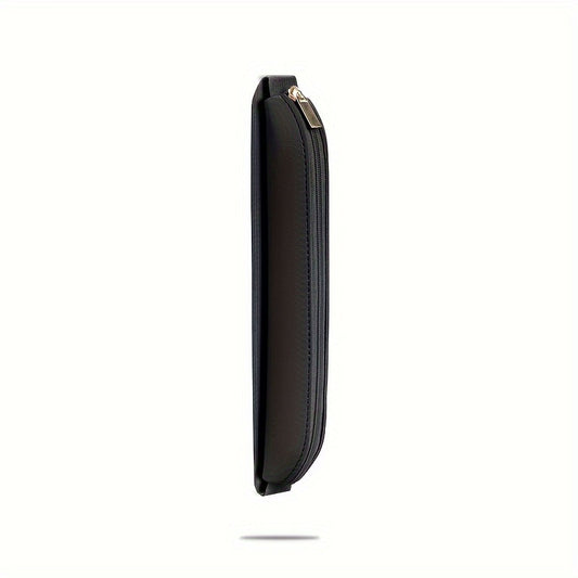 PU Leather Pen Touch Pen Bag Portable Elastic Pen Sleeve with Zipper