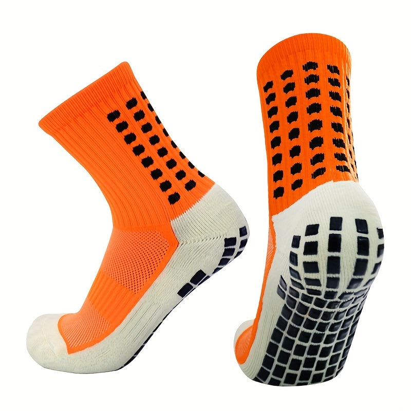 Anti-skid Silicone Breathable Mid-calf Socks for Men and Women
