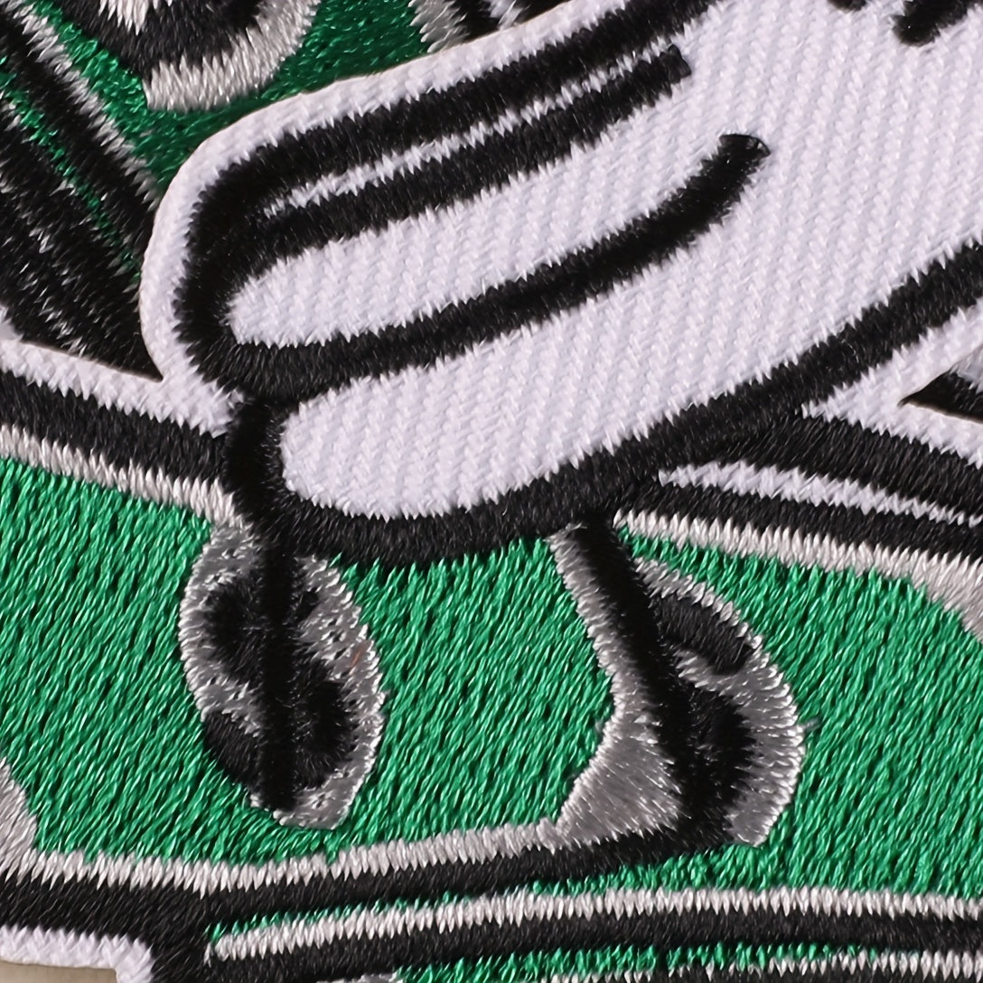 2pcs Money Counting Embroidered Patch Iron on Sticker