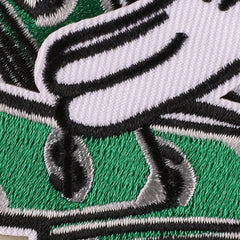 2pcs Money Counting Embroidered Patch Iron on Sticker