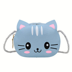 Kids Cartoon Animal Crossbody Bag With Strap And Zipper