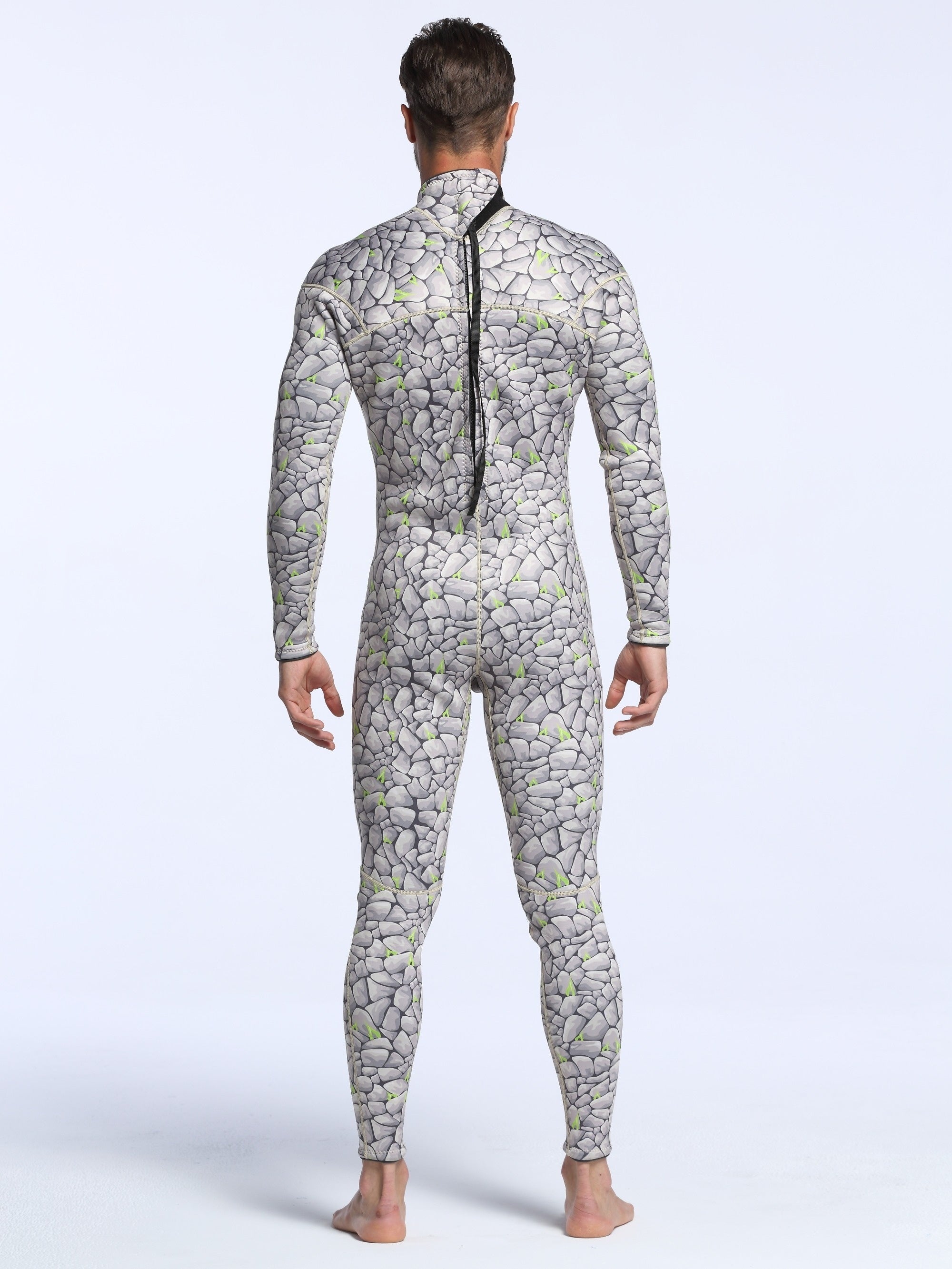 Men's Camo 3mm Neoprene Diving Suit Warm Anti Jellyfish Wetsuit