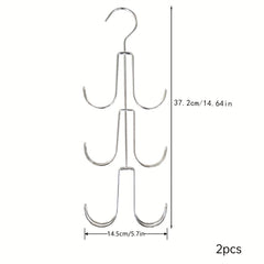 2pcs Purse Organizer Closet Metal Holder For Handbags Belts Scarves Totes