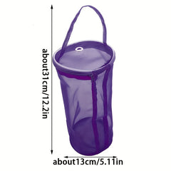 Yarn Storage Bag Crochet Knitting Organizer Zipper Mesh Hand Tool