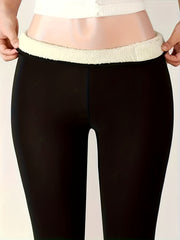Fleece Warm Sports Leggings High Waist Yoga Tight Pants Women's Activewear