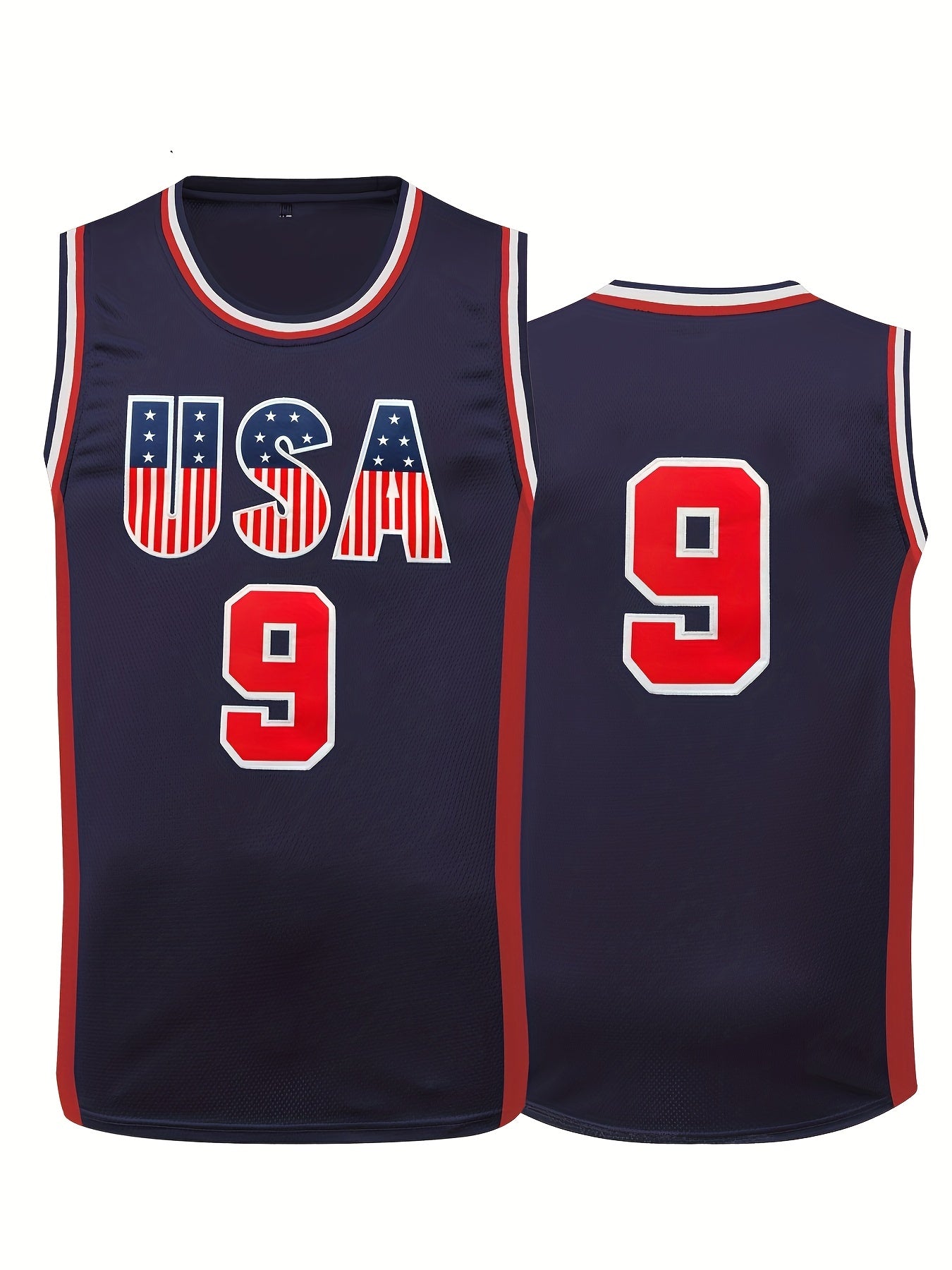 Men's Retro Basketball Jersey Embroidery Breathable Sports Uniform