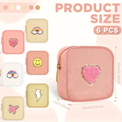 Preppy Patch Period Bag Sanitary Napkin Organizer